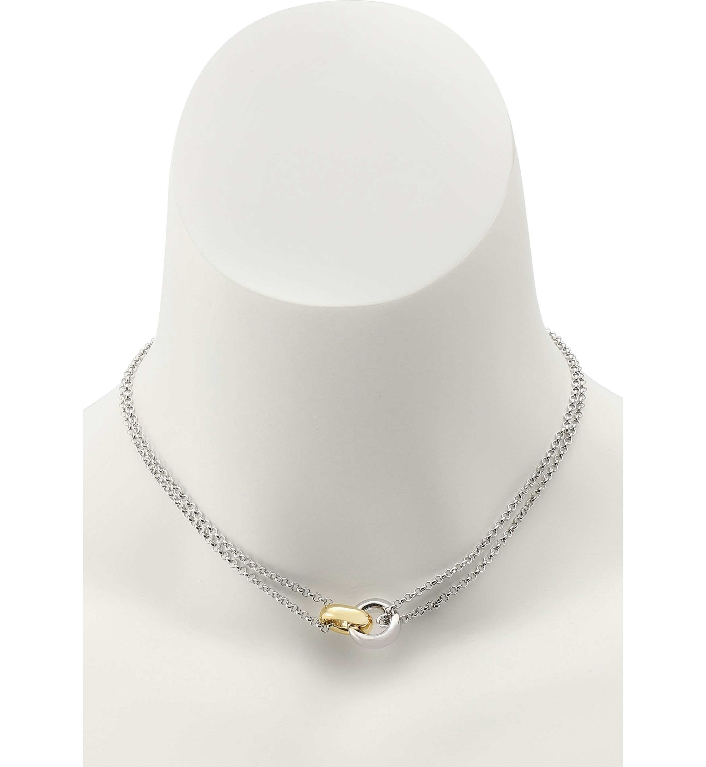 Interlocking Ring Pendant Necklace