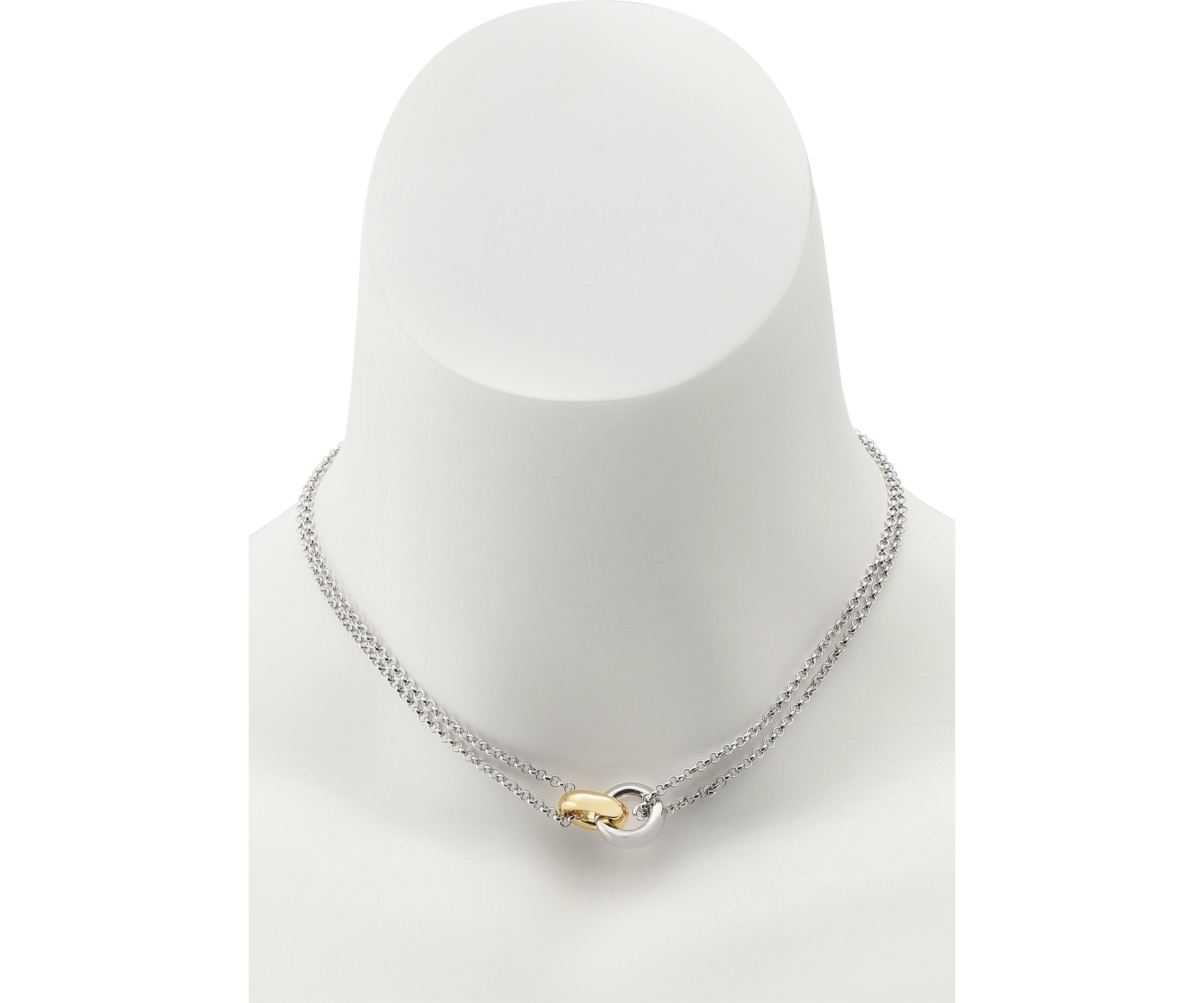 Interlocking Ring Pendant Necklace