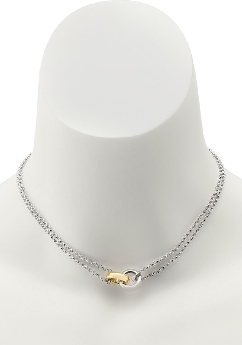 Interlocking Ring Pendant Necklace
