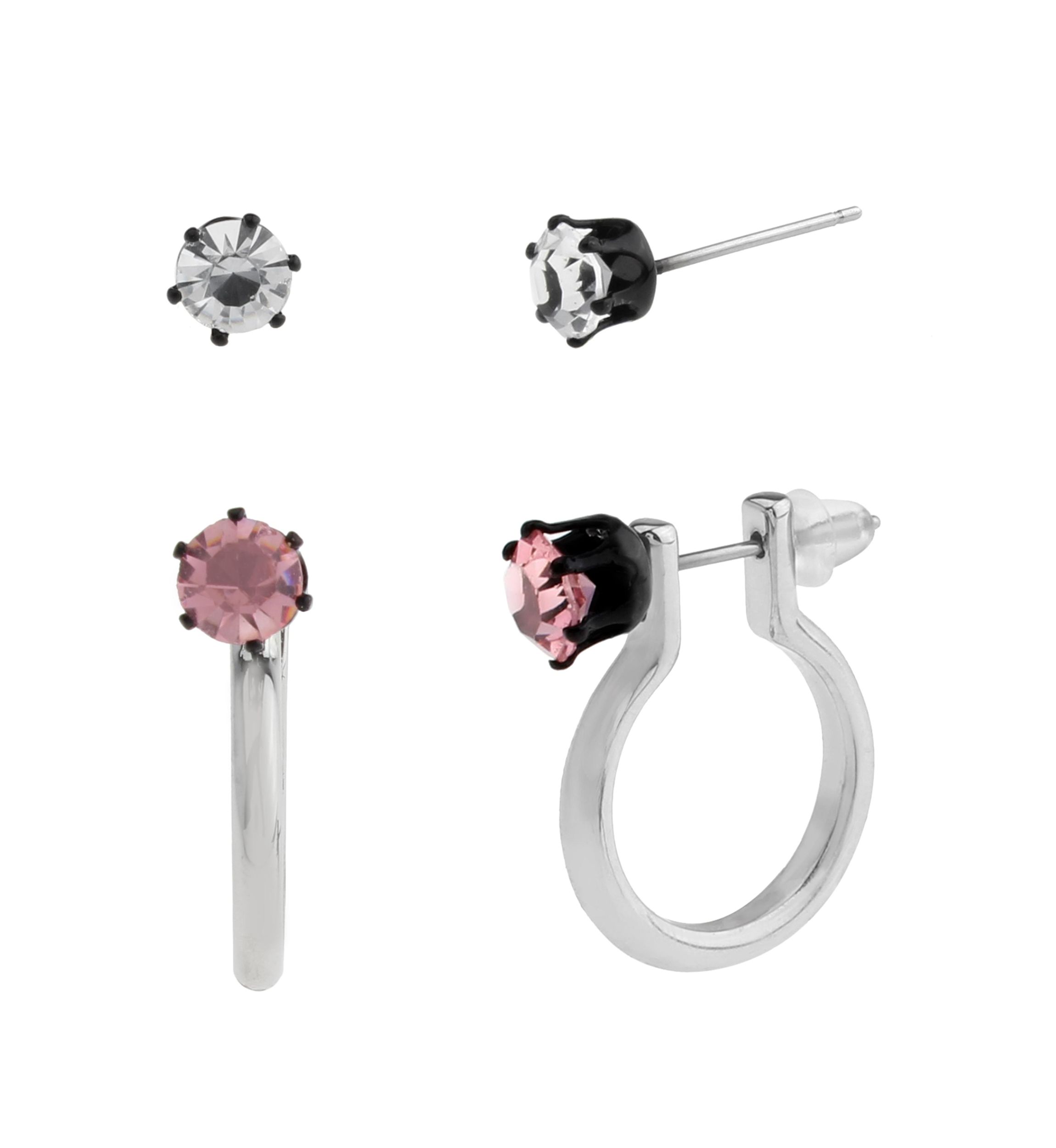 Punk Romance Stud & Huggie Earring Set