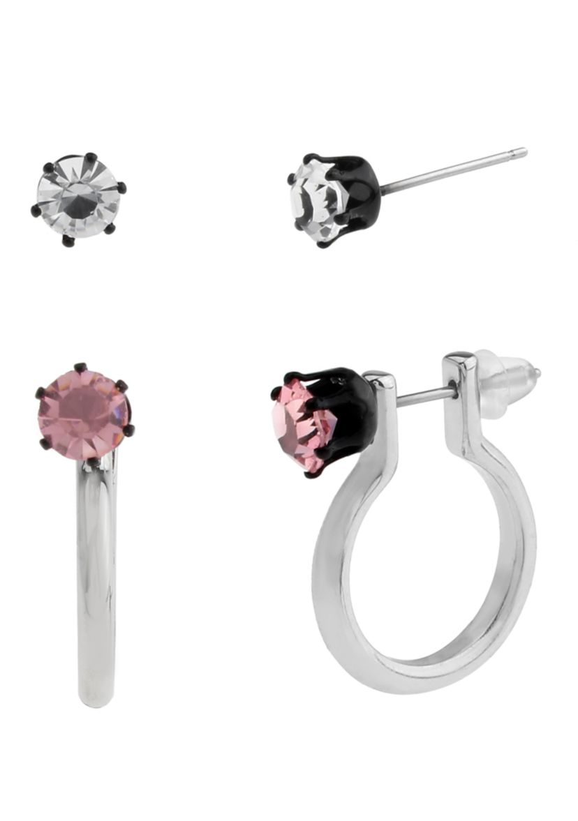 Punk Romance Stud & Huggie Earring Set