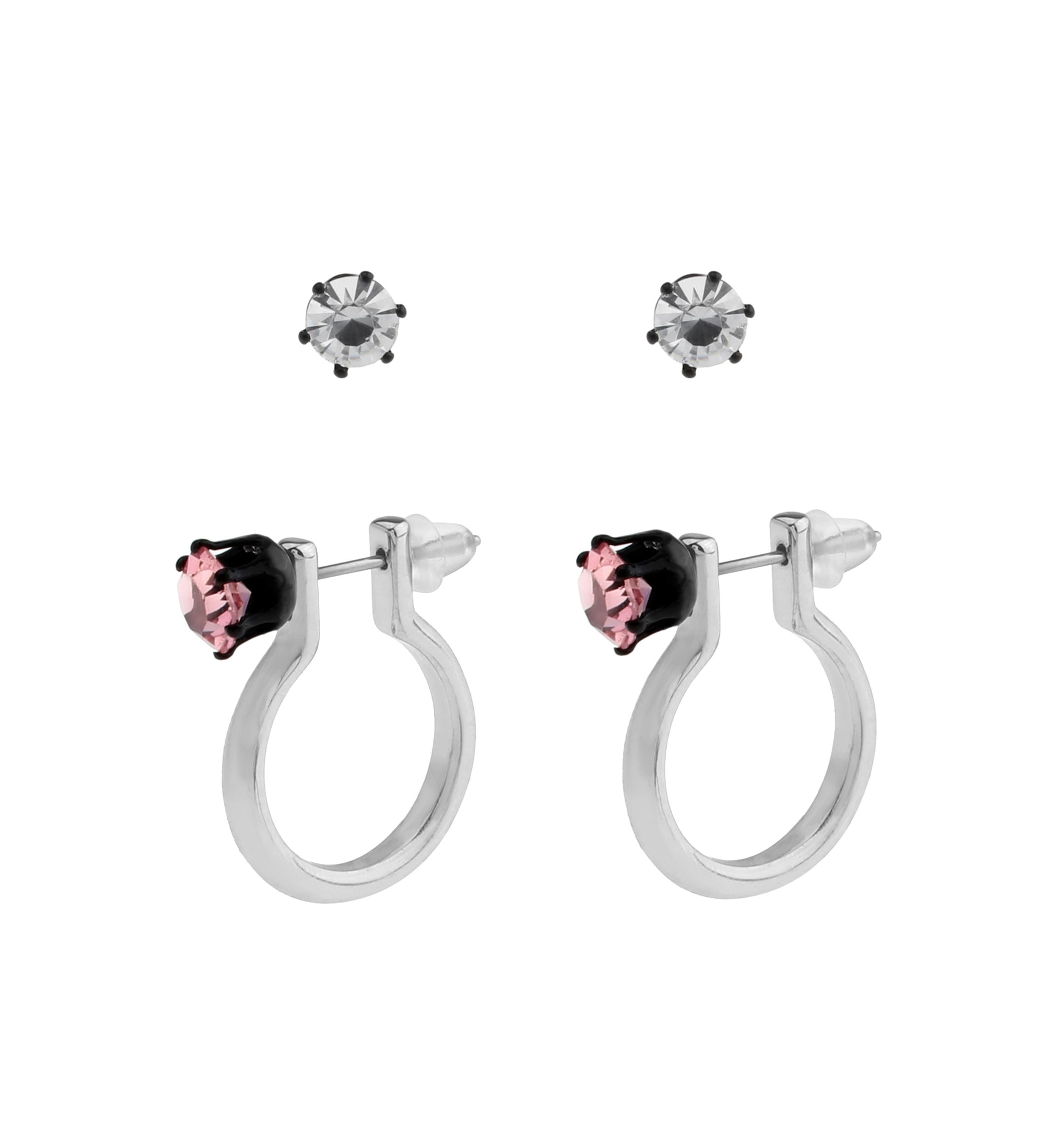 Punk Romance Stud & Huggie Earring Set