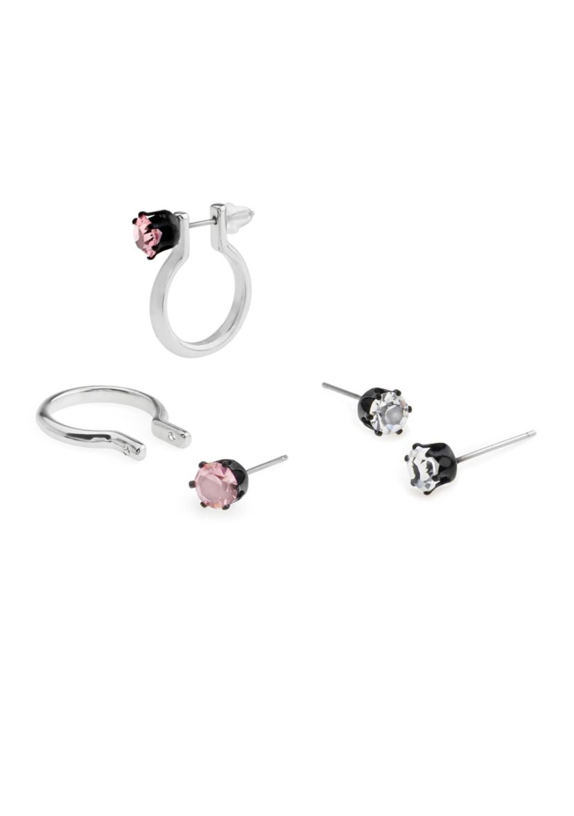 Punk Romance Stud & Huggie Earring Set