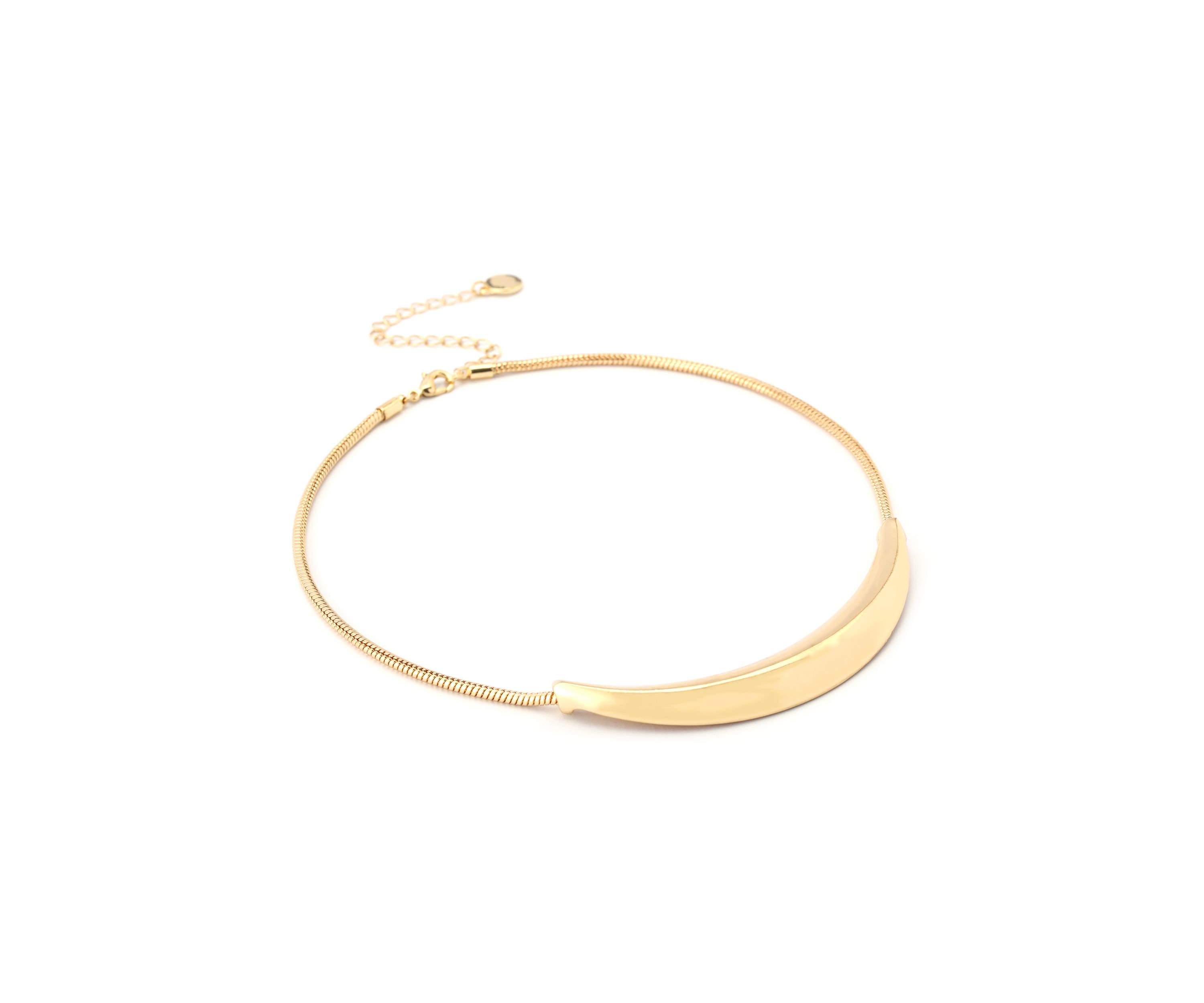 Boho Sculpted Smile Necklace