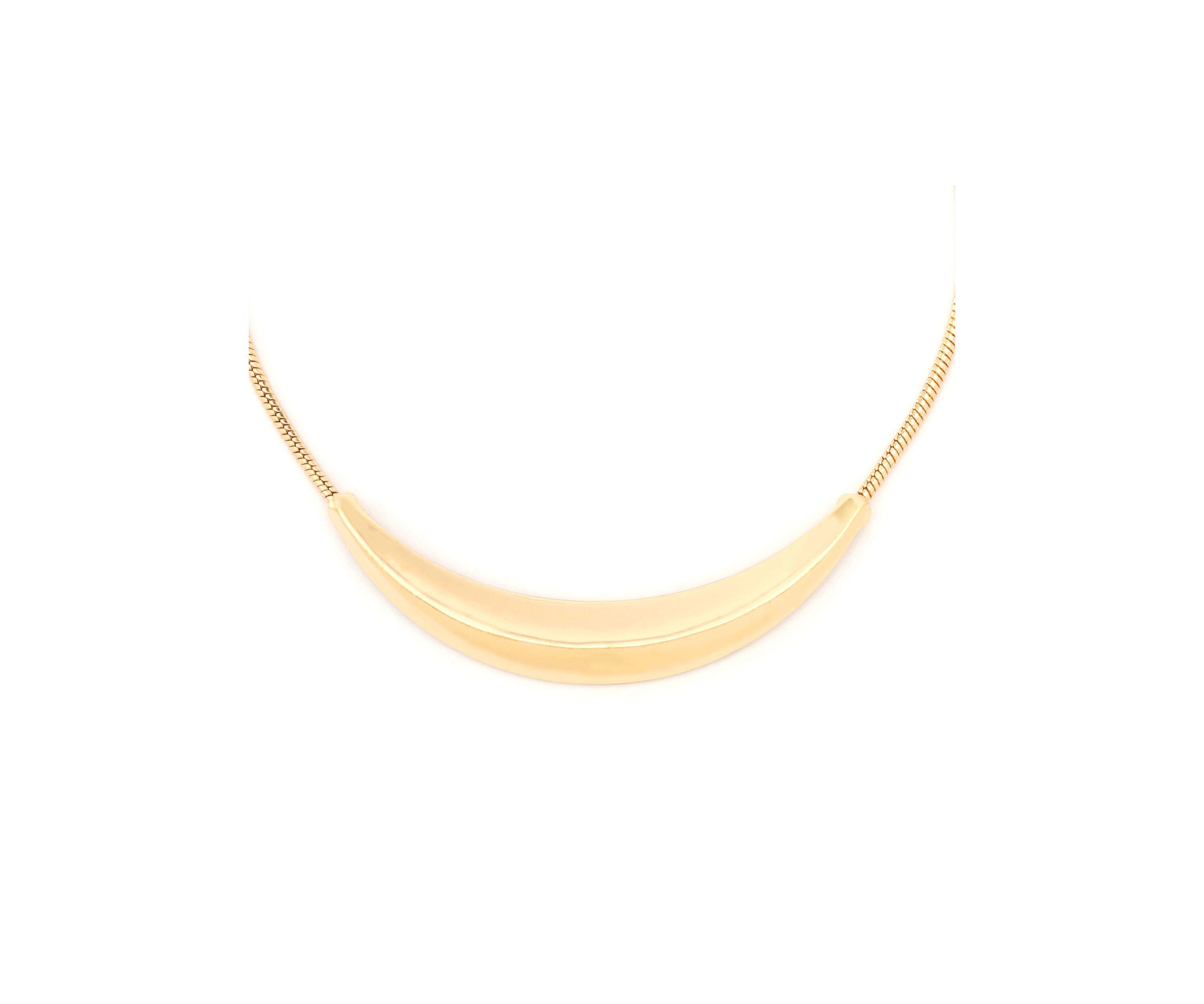 Boho Sculpted Smile Necklace