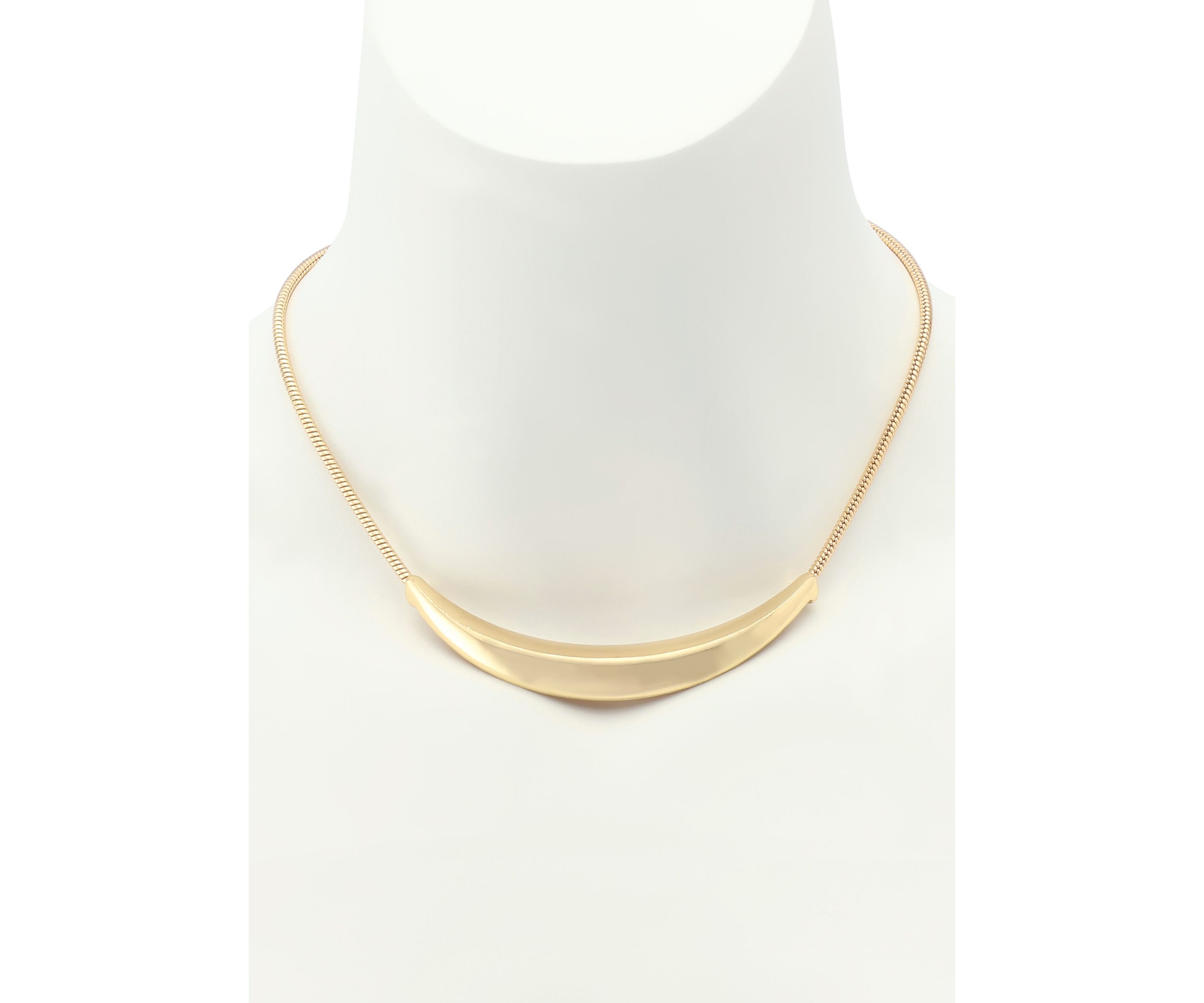 Boho Sculpted Smile Necklace
