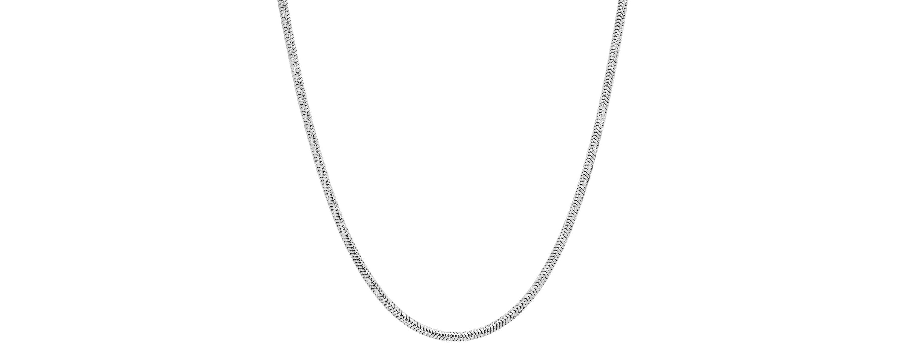 Italian Sterling Silver 2mm Snake Chain Necklace - Unisex
