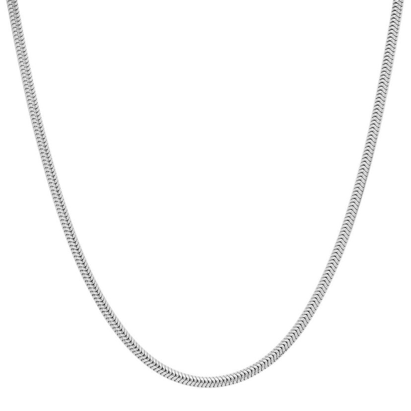 Italian Sterling Silver 2mm Snake Chain Necklace - Unisex