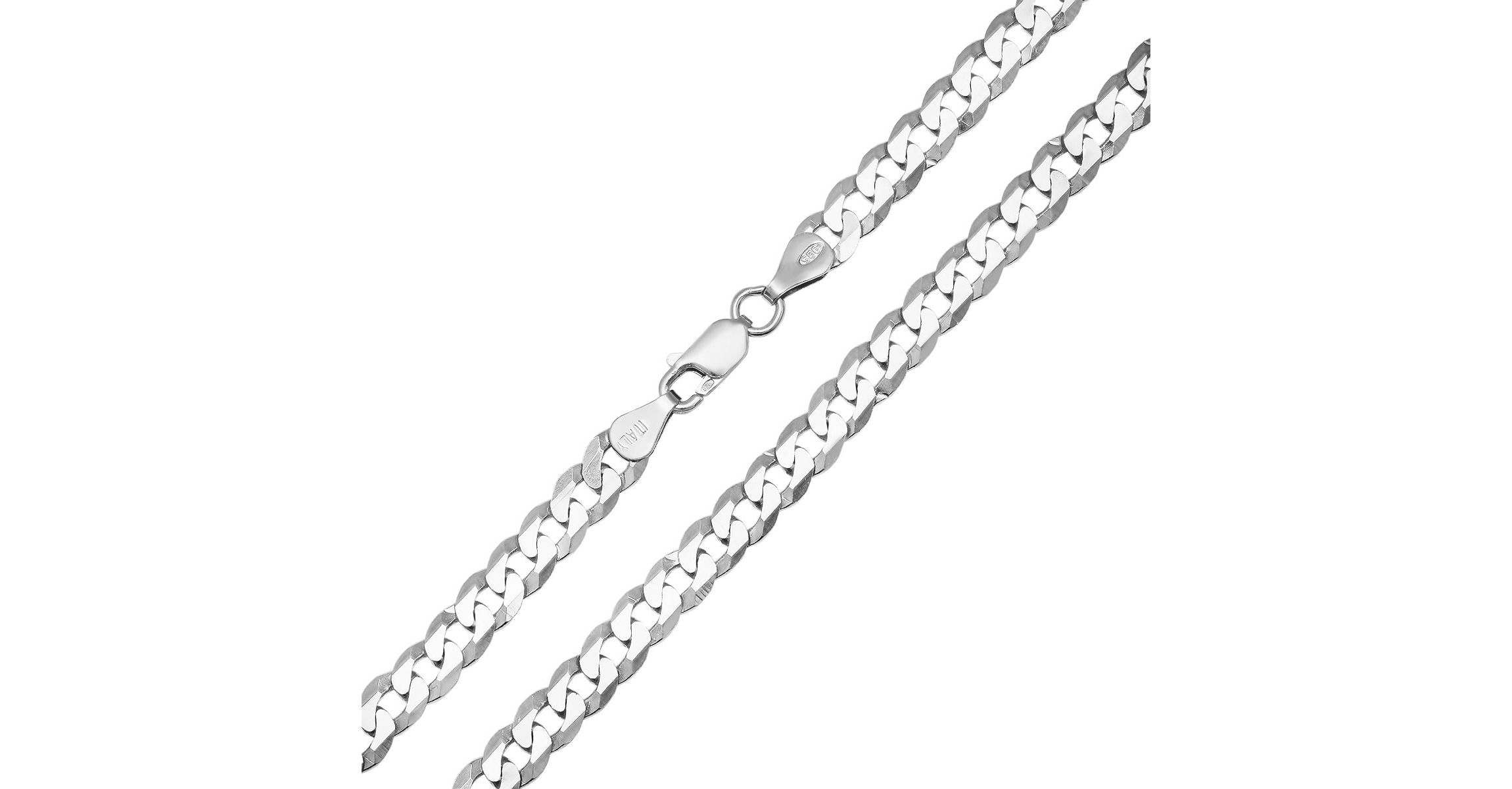 Mens Italian Thick/Heavy Sterling Silver Miami Cuban Curb Chain Necklace