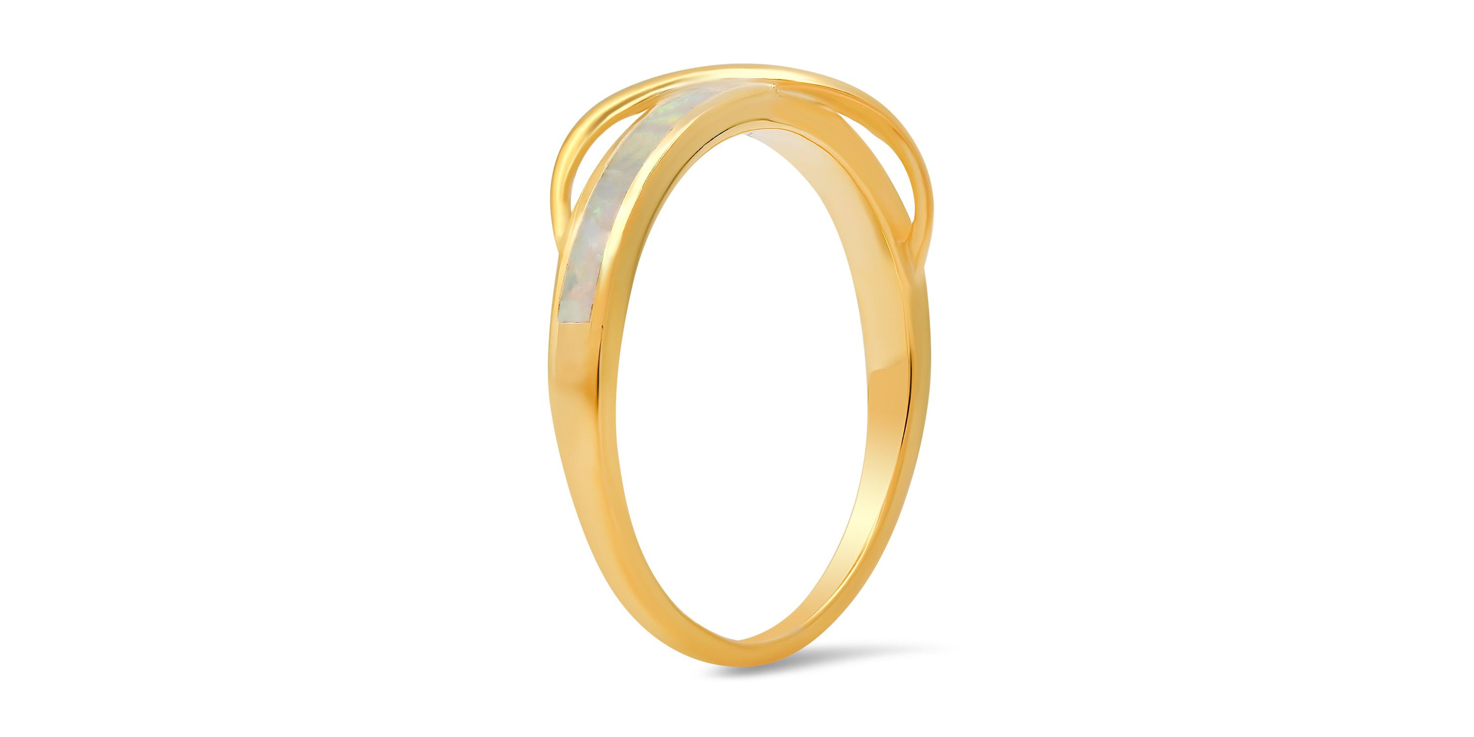 Lab Created Sterling Silver Opal Wave Ring