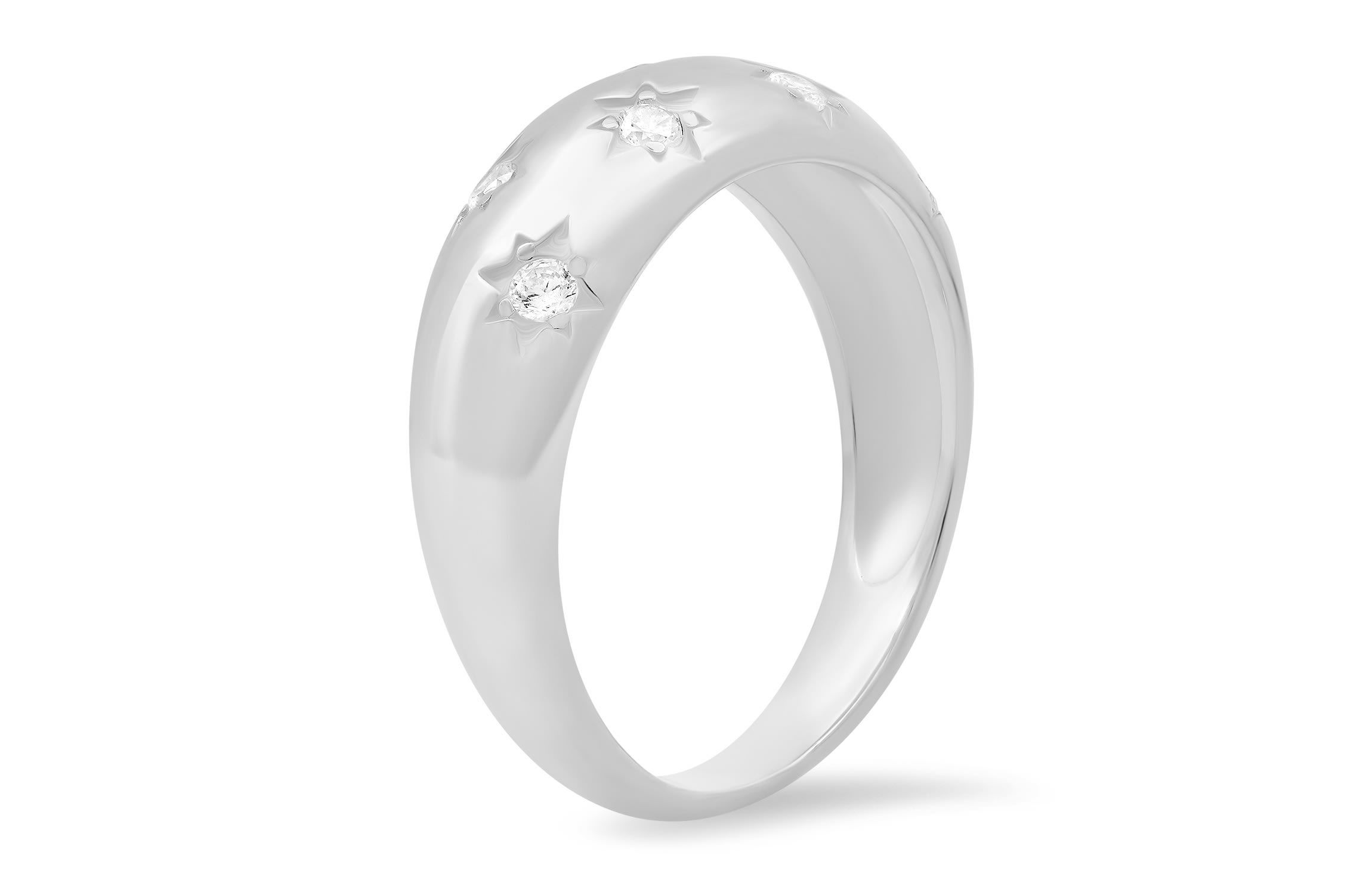 Lab Created Sterling Silver Celestial Dome Ring