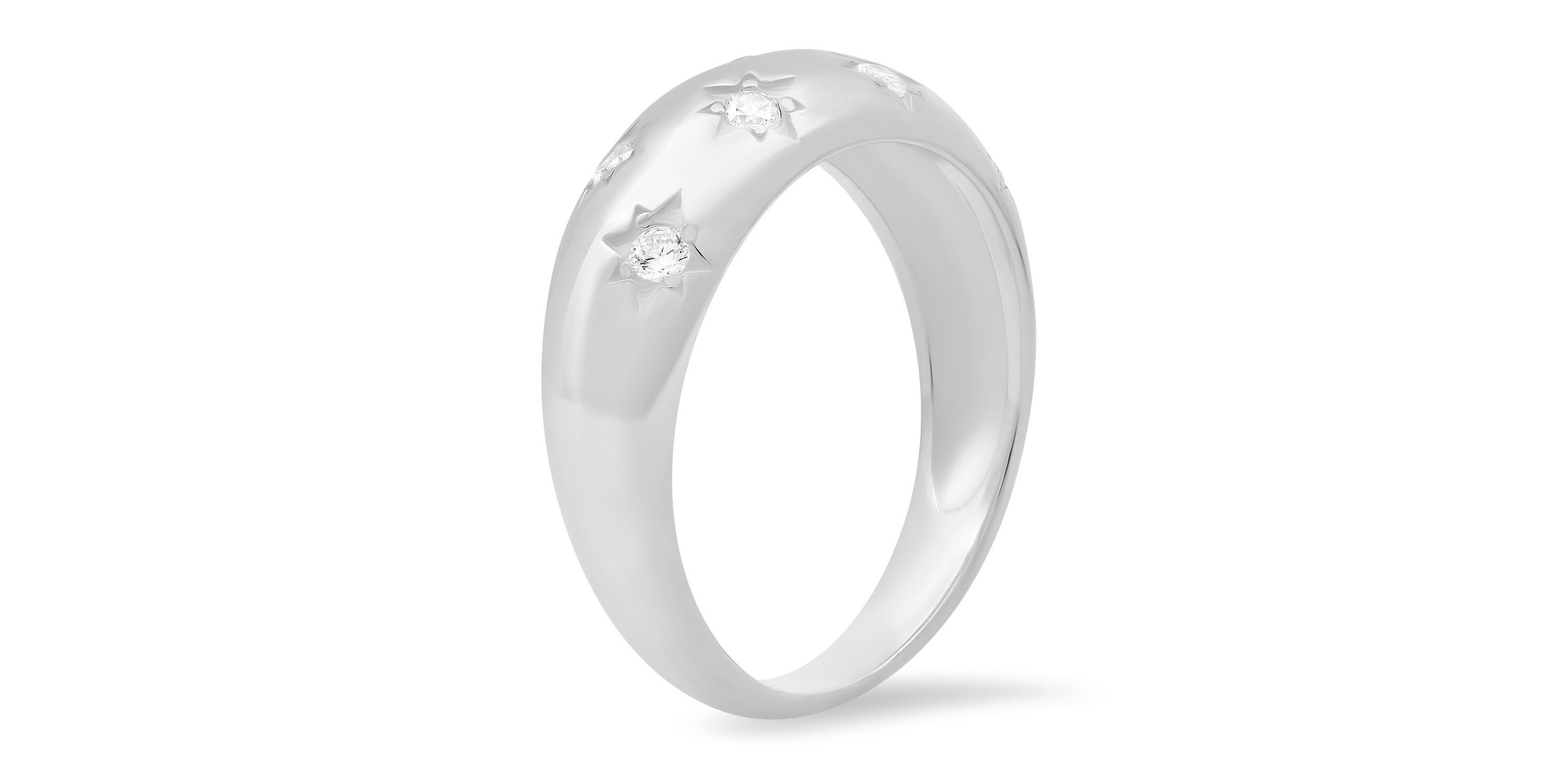 Lab Created Sterling Silver Celestial Dome Ring