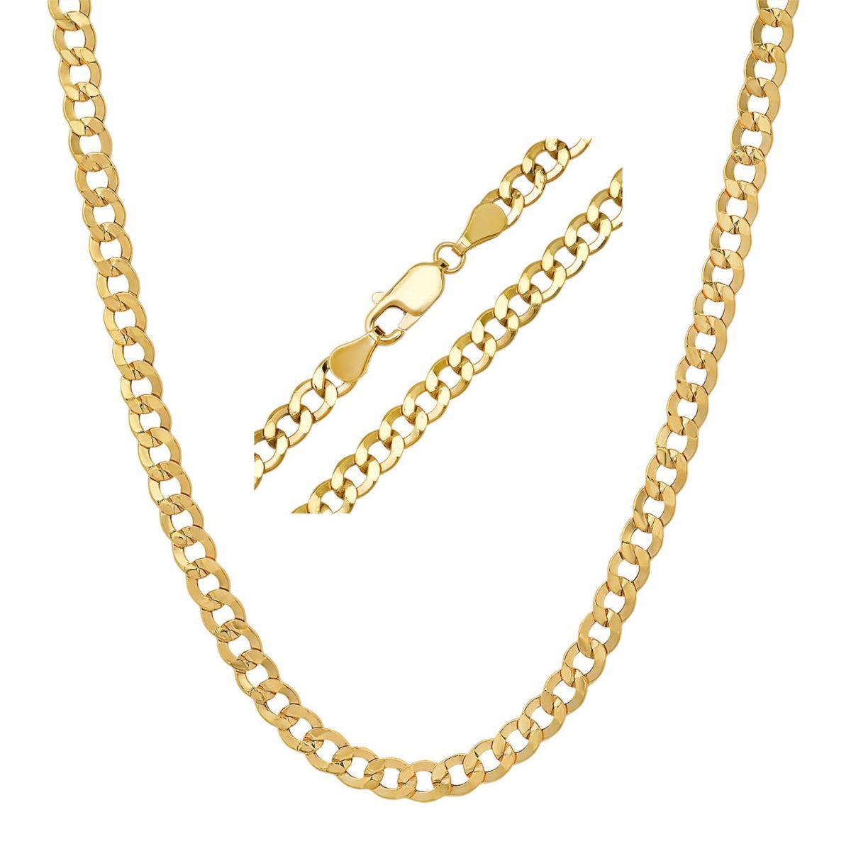 Mens 14k Yellow Gold Thick/Heavy 24" Miami Cuban Curb Chain Necklace