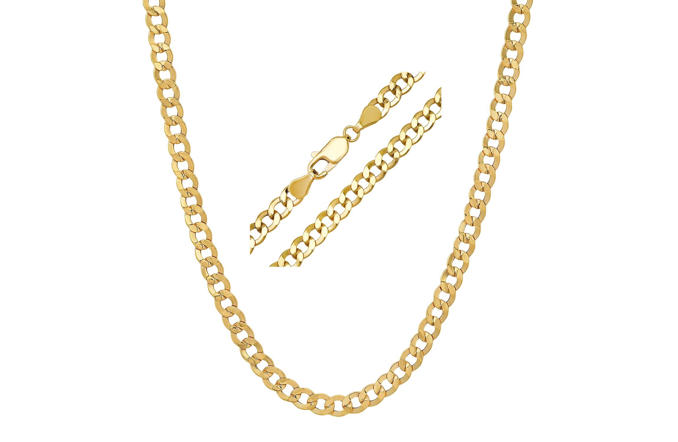 Mens 14k Yellow Gold Thick/Heavy 24" Miami Cuban Curb Chain Necklace