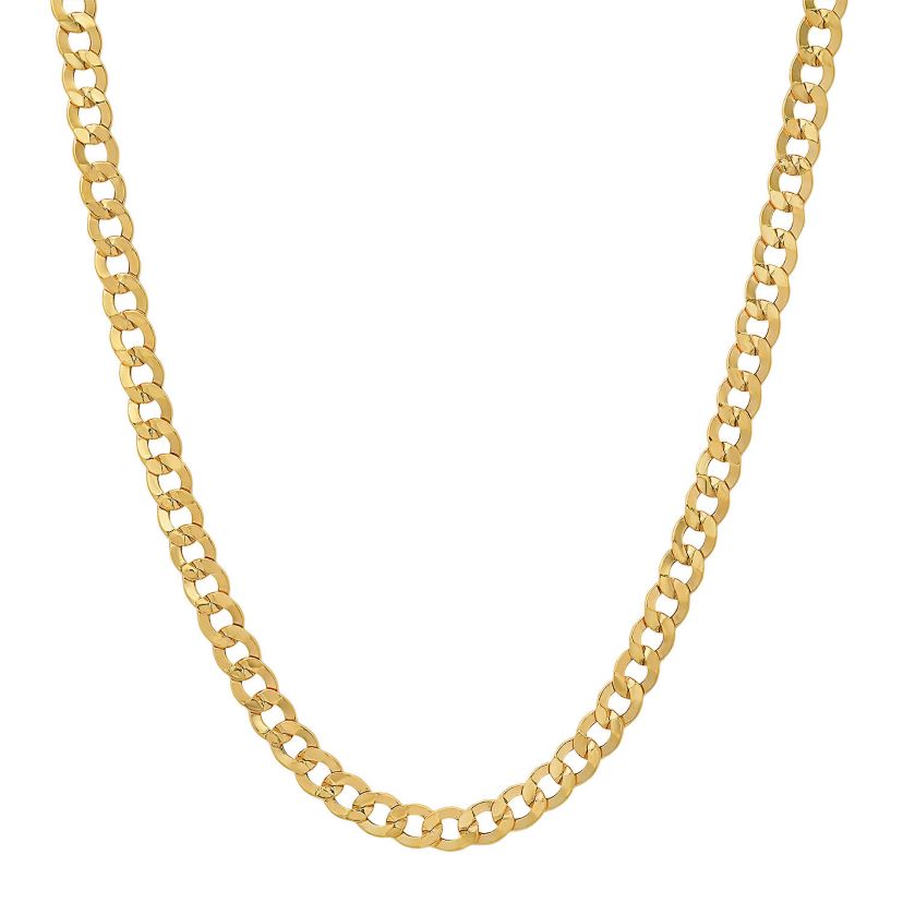 Mens 14k Yellow Gold Thick/Heavy 24" Miami Cuban Curb Chain Necklace