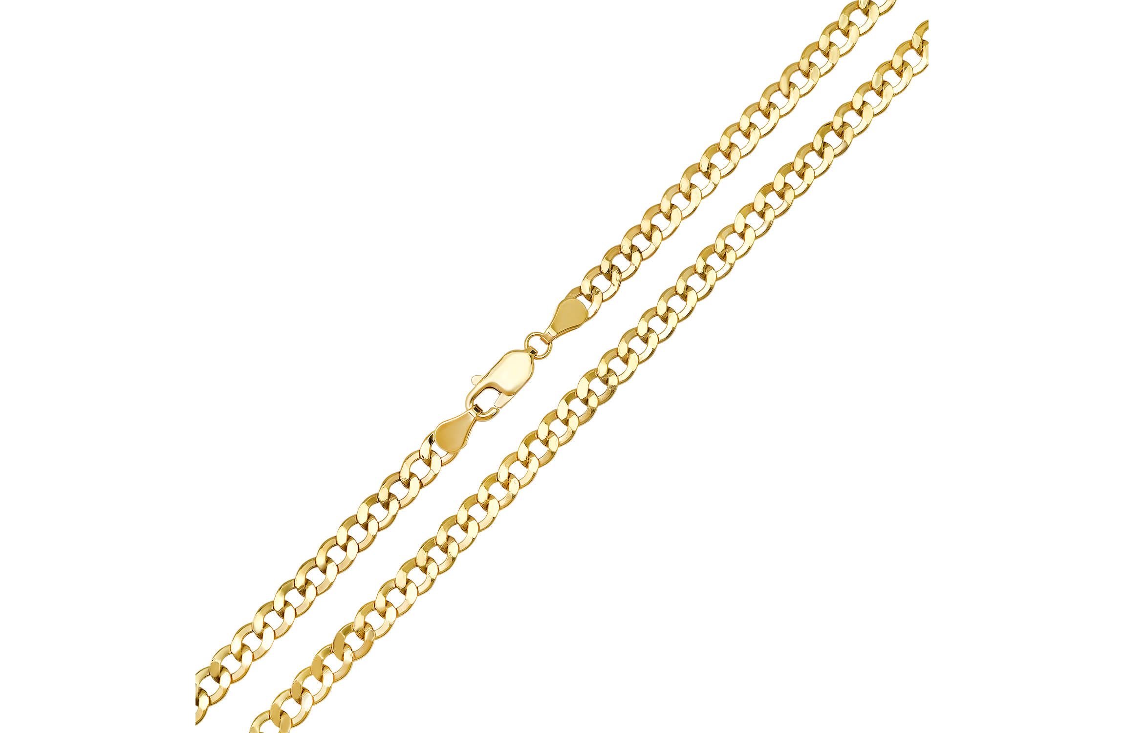 Mens 14k Yellow Gold Thick/Heavy 24" Miami Cuban Curb Chain Necklace