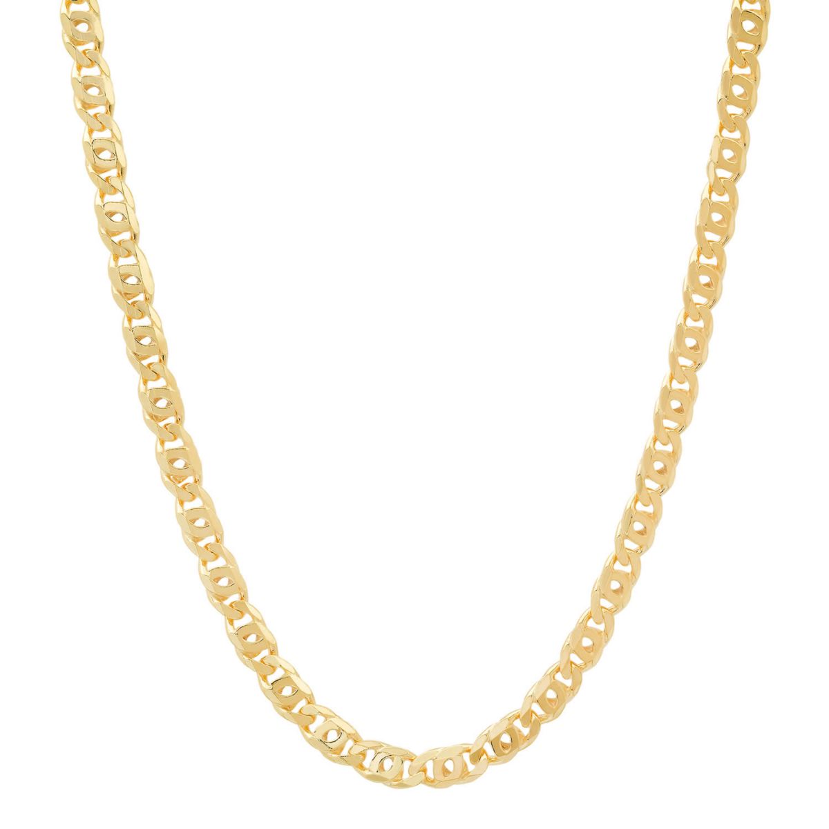 Mens Italian Thick/Heavy Sterling Silver Tiger Eye Chain Necklace