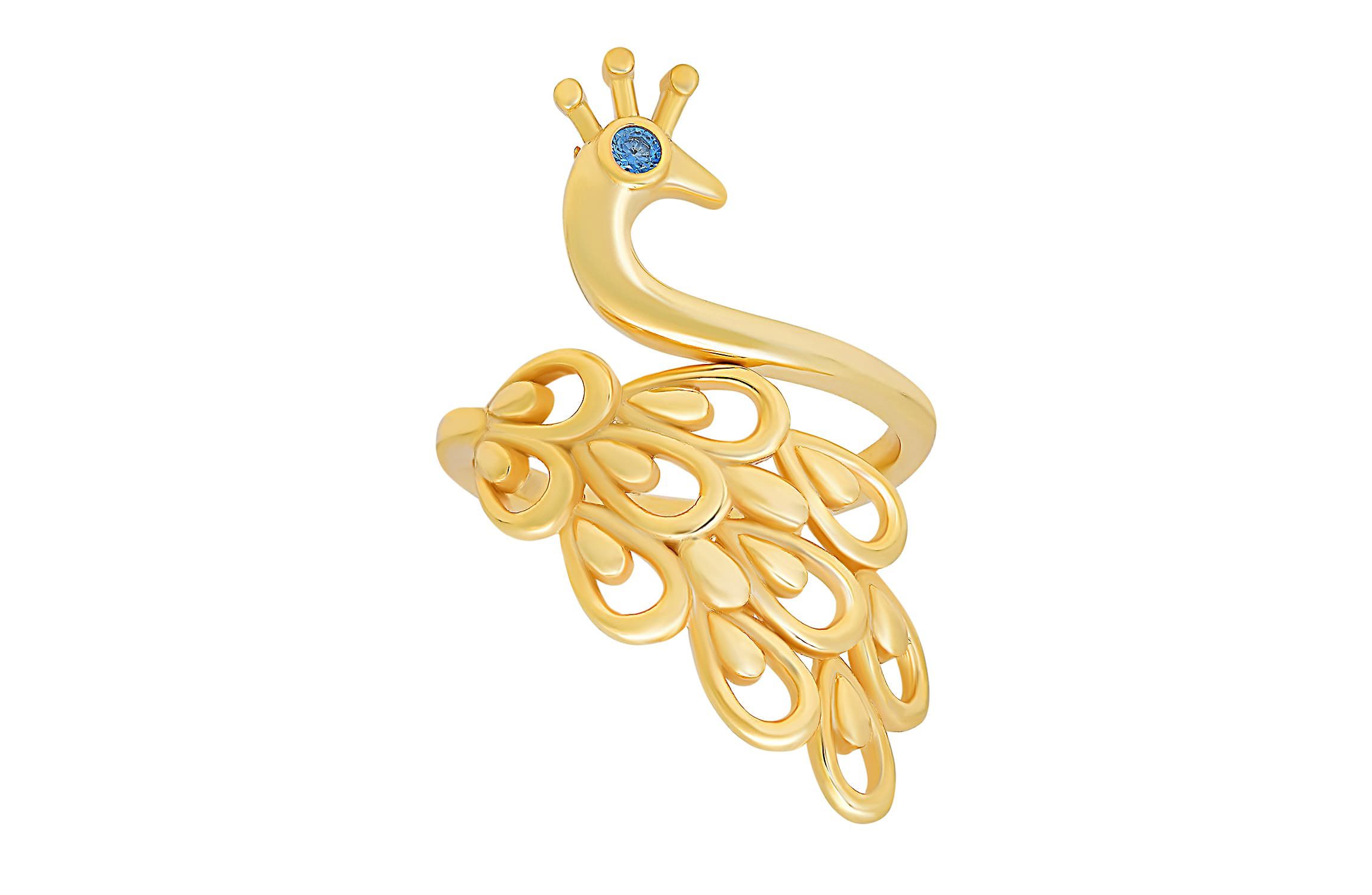 Sterling Silver Peacock Ring