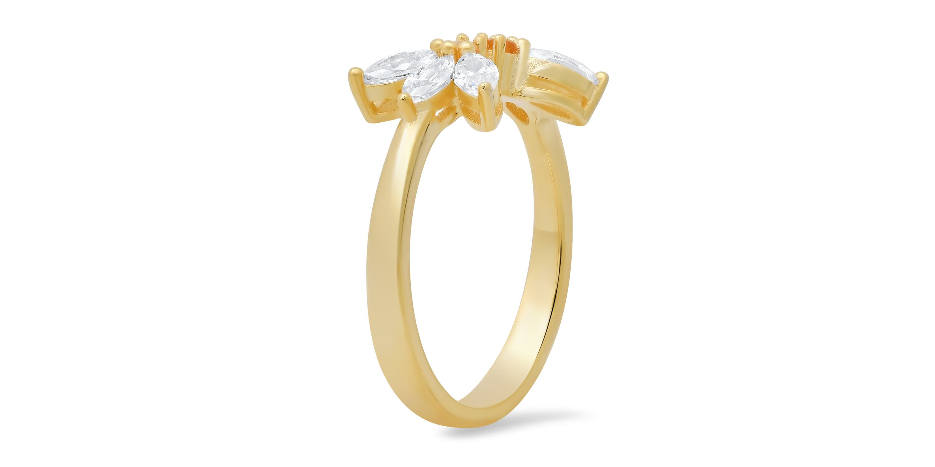 Sterling Silver Bumble Bee CZ Ring