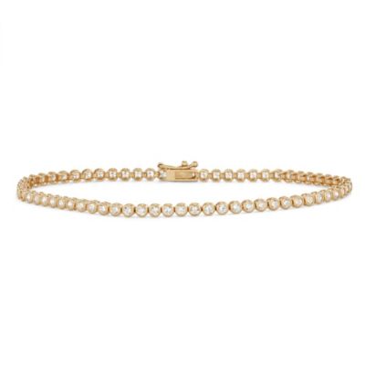 Jordan Blue NYC Lab Created 10K Gold CZ Tennis Bracelet