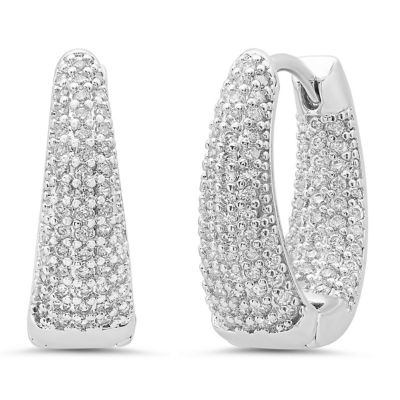 STEELTIME Ladies 18k gold plated brass thick small hoop earrings