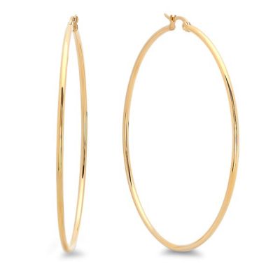 STEELTIME 18kt gold hoop earrings