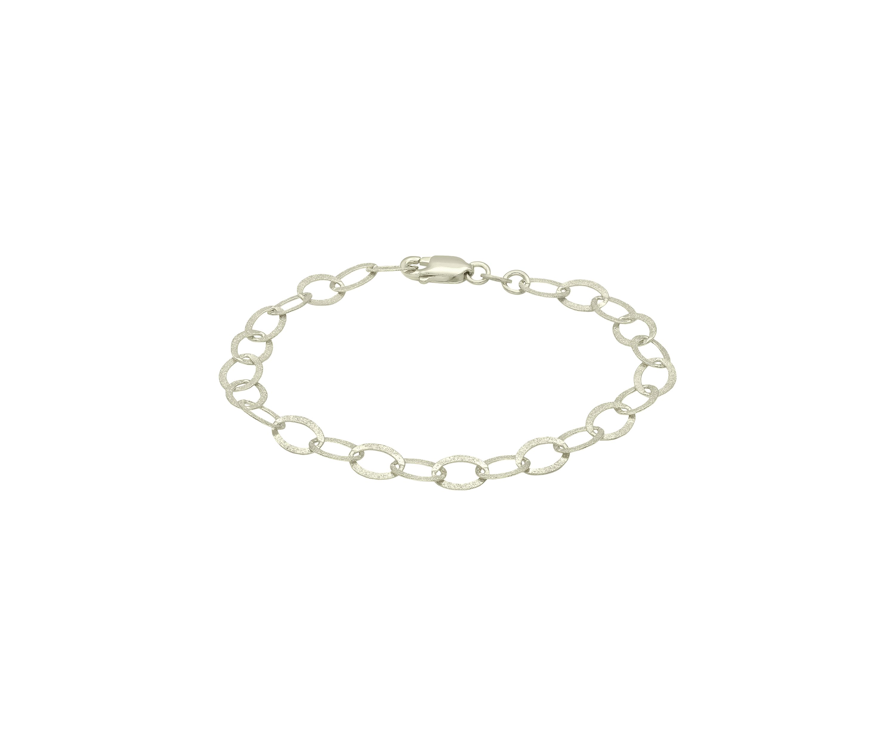 Oval Rolo Stardust Textured Bracelet
