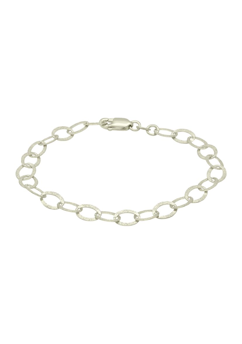 Oval Rolo Stardust Textured Bracelet