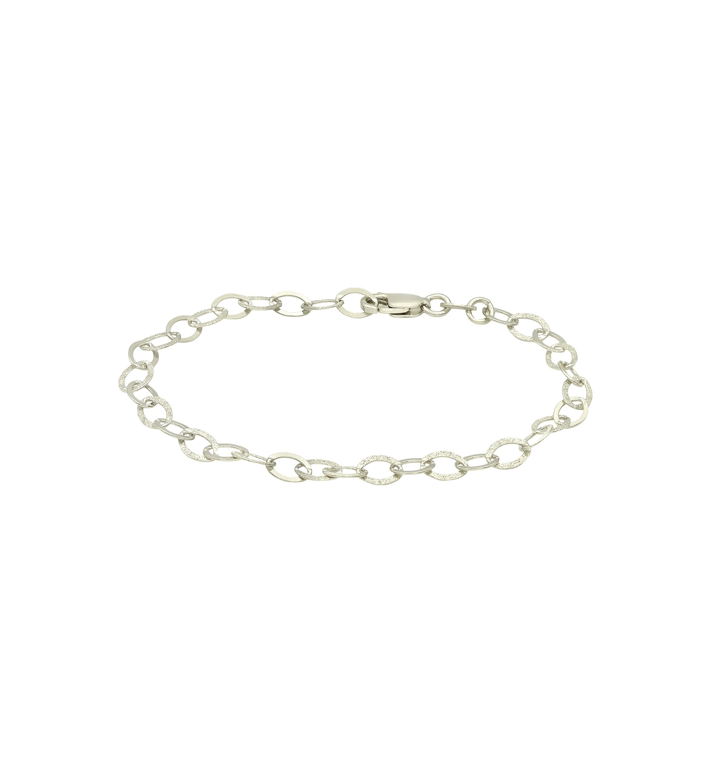 Oval Rolo Alternating Link Bracelet