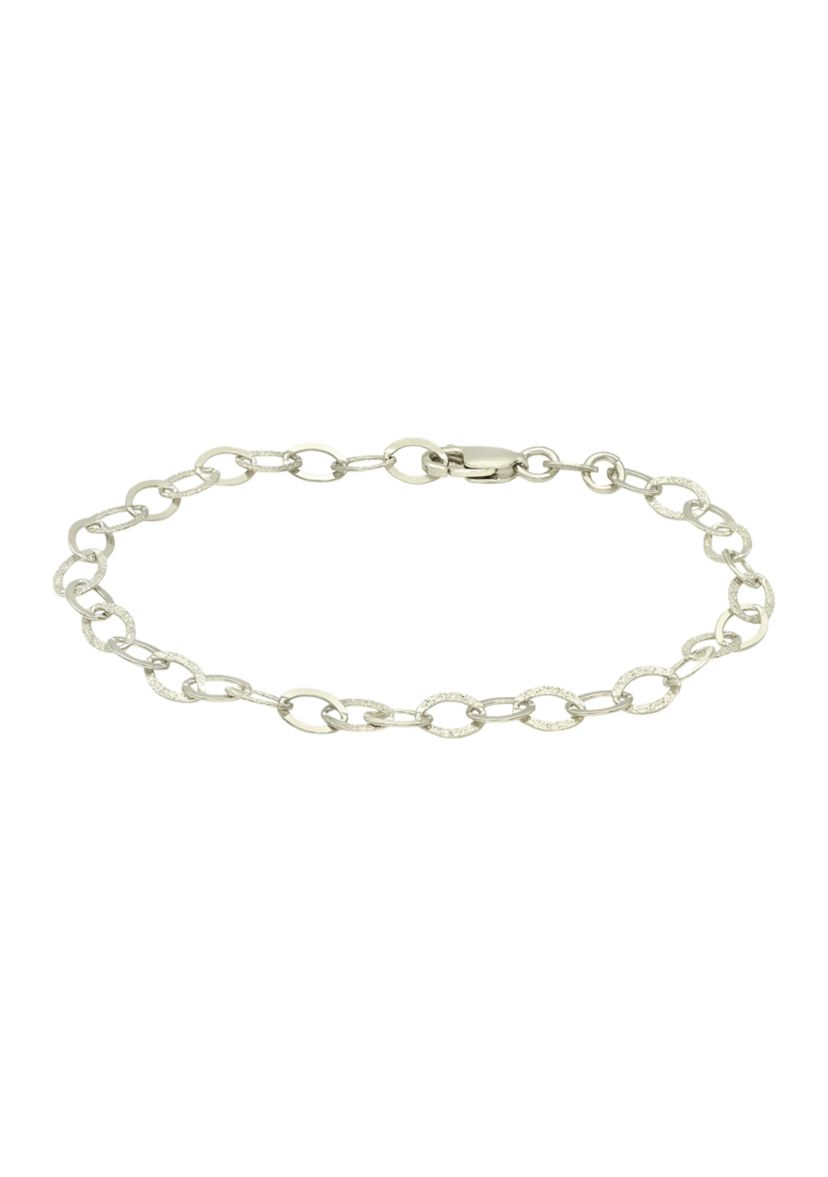 Oval Rolo Alternating Link Bracelet
