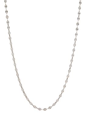 Belk Sterling Silver Sterling Silver Sparkle Chain Necklace, 18 in