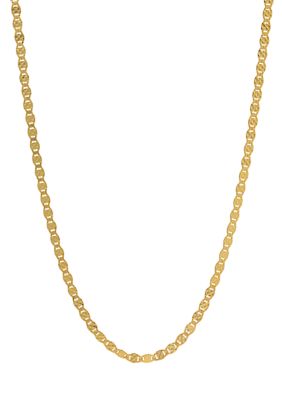 Belk Sterling Silver Sterling Silver Textured Sparkle Chain Necklace