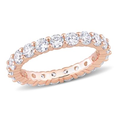 Haylee Jewels Cubic Zirconia Eternity Ring, Pink, 8