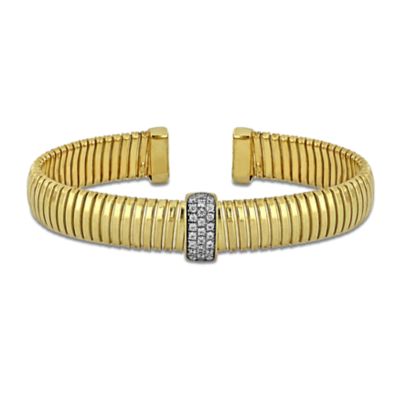 Haylee Jewels Cubic Zirconia Open Omega Bangle