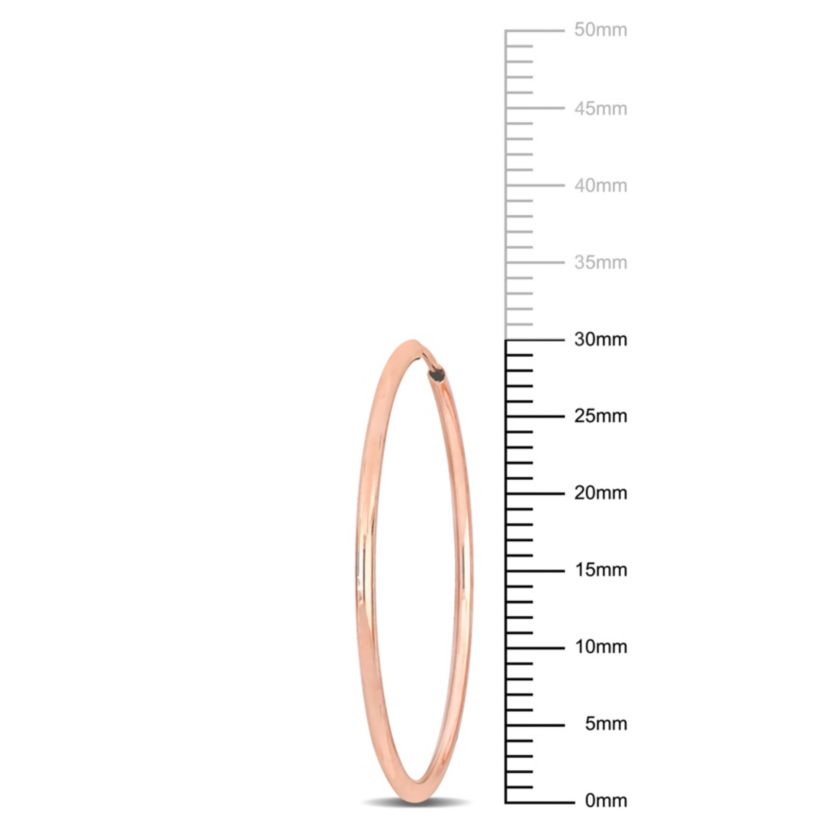 30mm Hoop Earrings in 14K Rose Gold