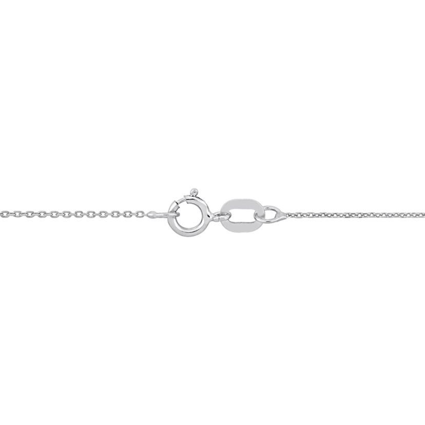 Curb Link Bracelet in 14K White Gold