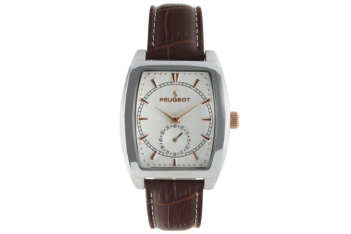 Peugeot Men 33mm Remote Second Hand Leather Strap watch