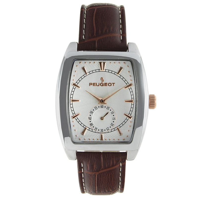 Peugeot Men 33mm Remote Second Hand Leather Strap watch