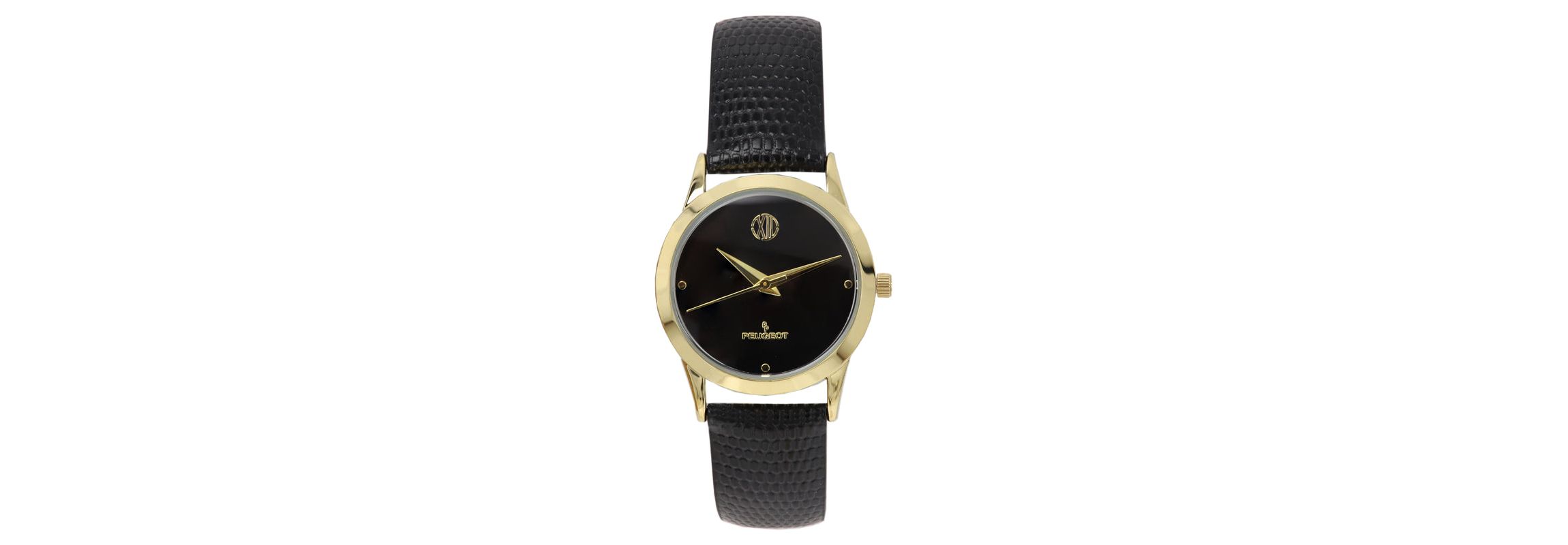 Peugeot Women 30mm Wafer Slim Designer  Status Watch Black Dial