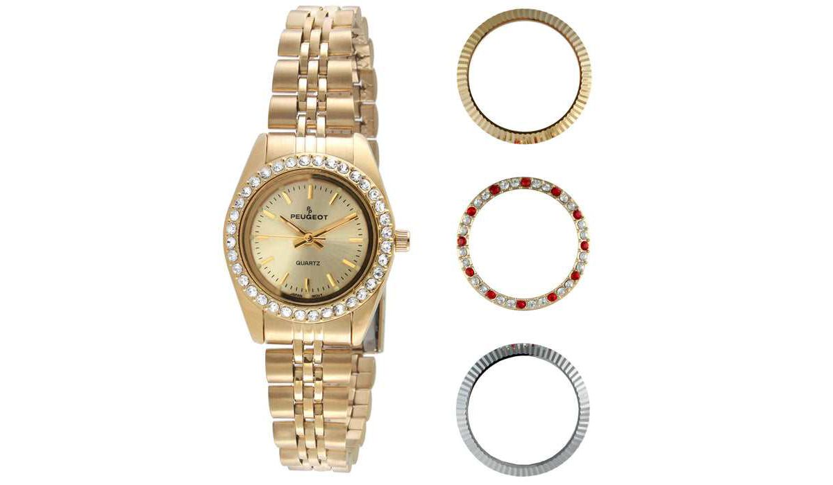 Women Watch Gift set with Interchangeable Bezels
