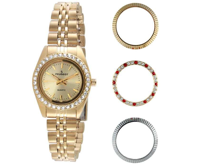 Women Watch Gift set with Interchangeable Bezels