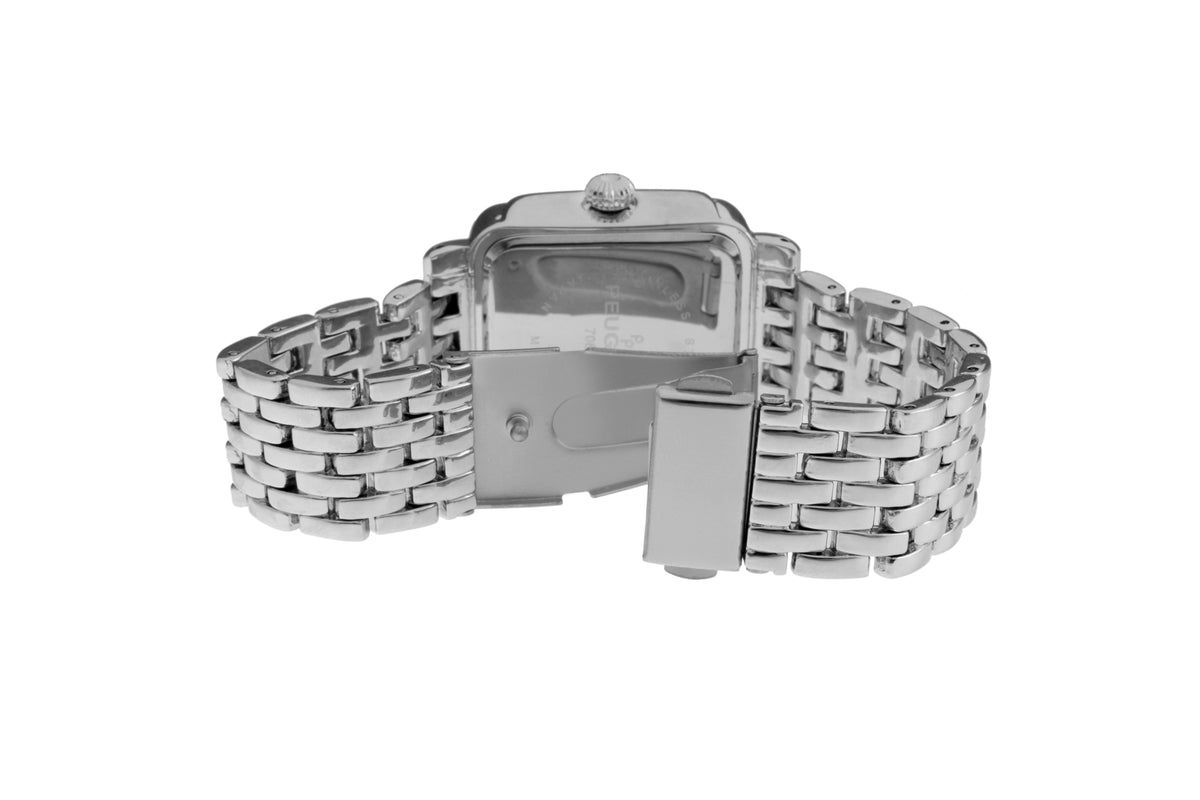 Peugeot Womens 36X30mm Silver Tank Bracelet Watch Panther Link Bracelet