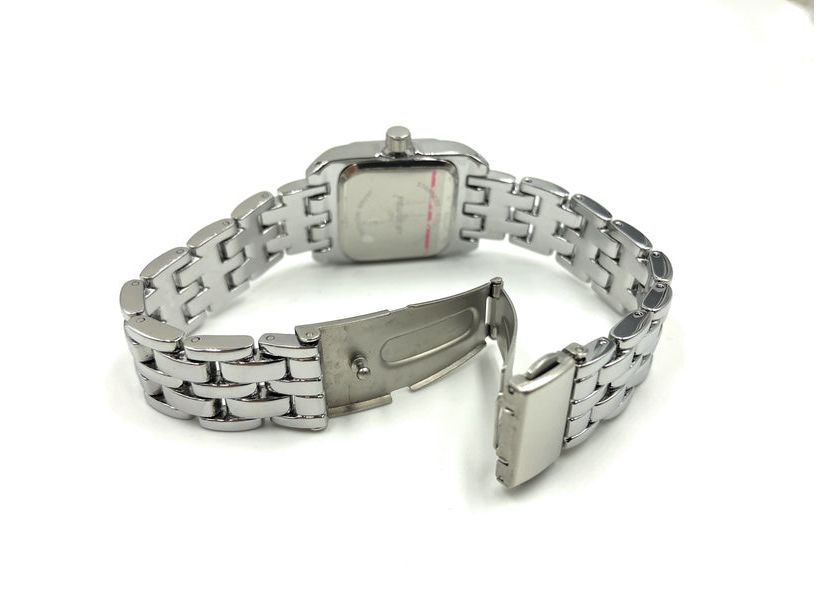 Peugeot Womens  24mm Silver Tank Panther Link Bracelet Watch