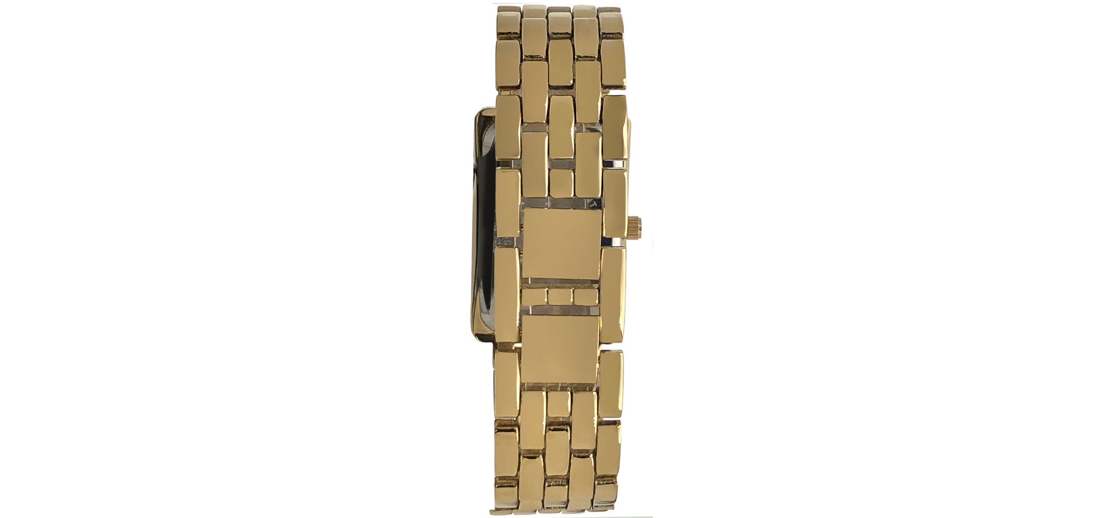 Peugeot Womens 40x25mm Gold Bracelet Watch with Crystal Bezel