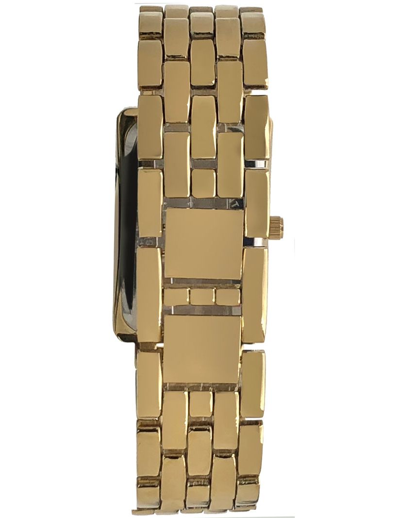 Peugeot Womens 40x25mm Gold Bracelet Watch with Crystal Bezel
