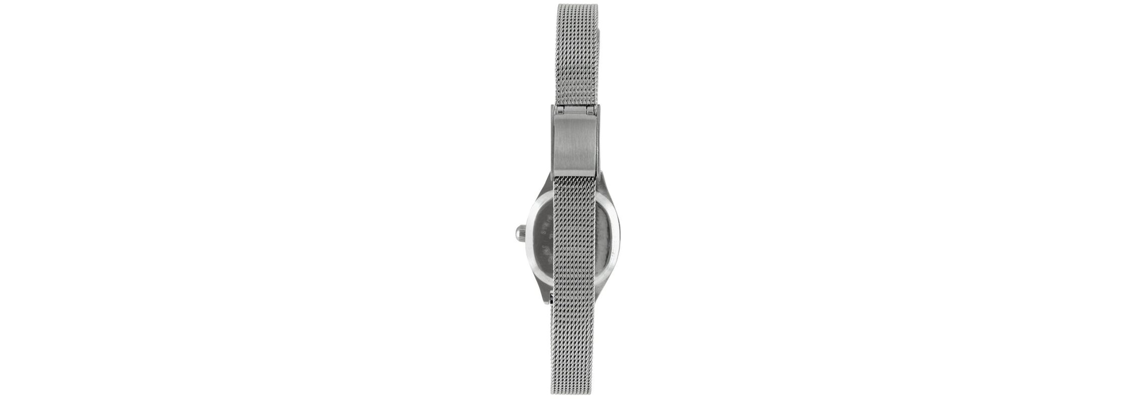 Peugeot Womens Blue Dial  Sun Moon Watch 30x20mm Calendar Mesh Bracelet