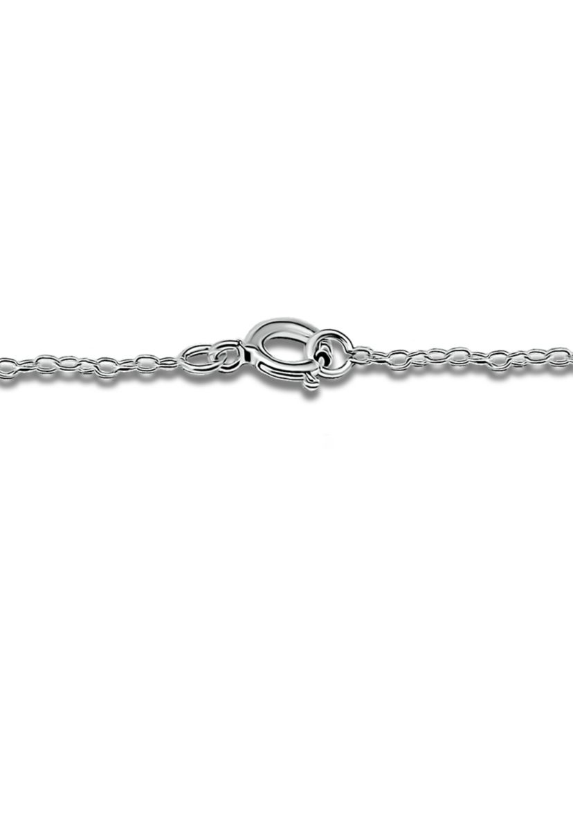 Sterling Silver Pavé Interlocking Circles Pendant Necklace