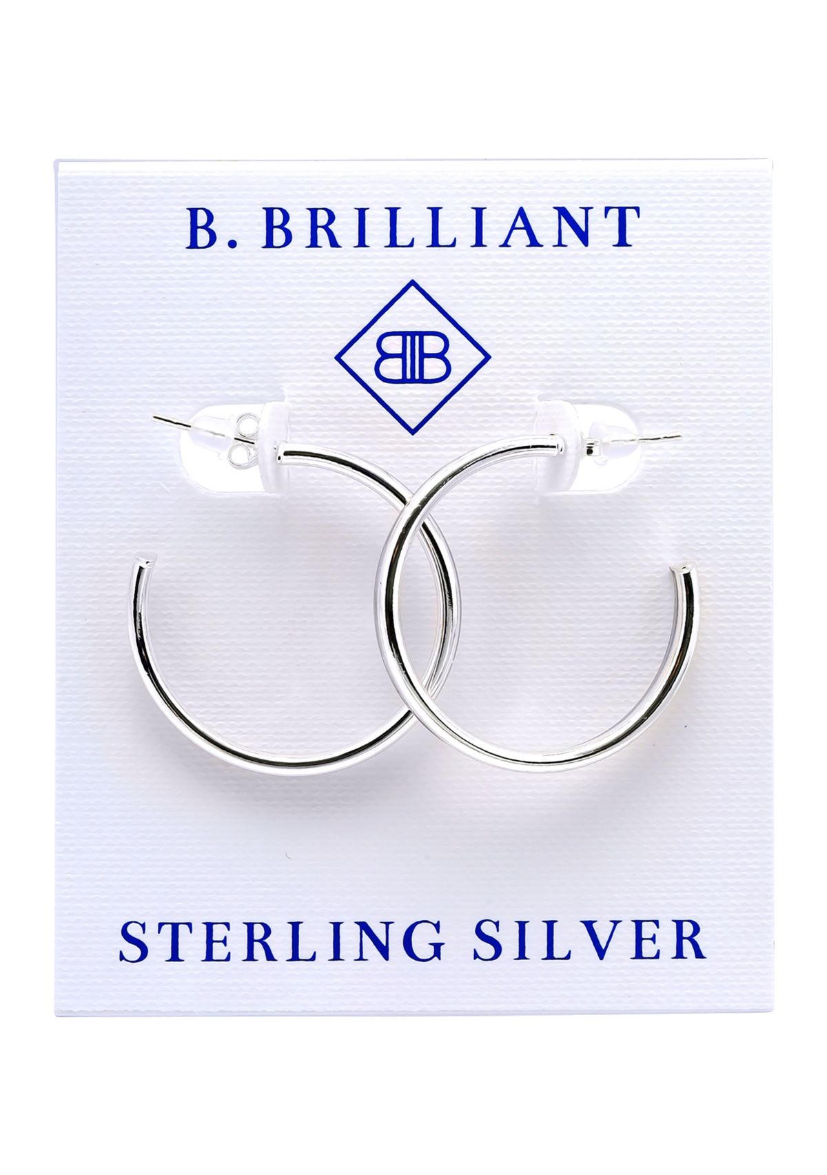 Sterling Silver Double Round Tubing Hoop Earrings