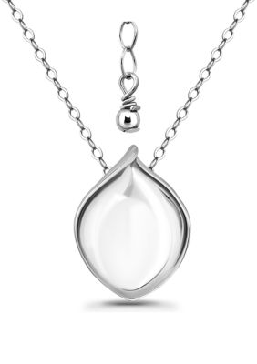 B.Brilliant Sterling Silver Polished Teardrop Slide Necklace, 16 in