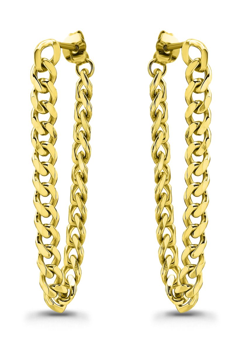 Chain Drop Post Earrings